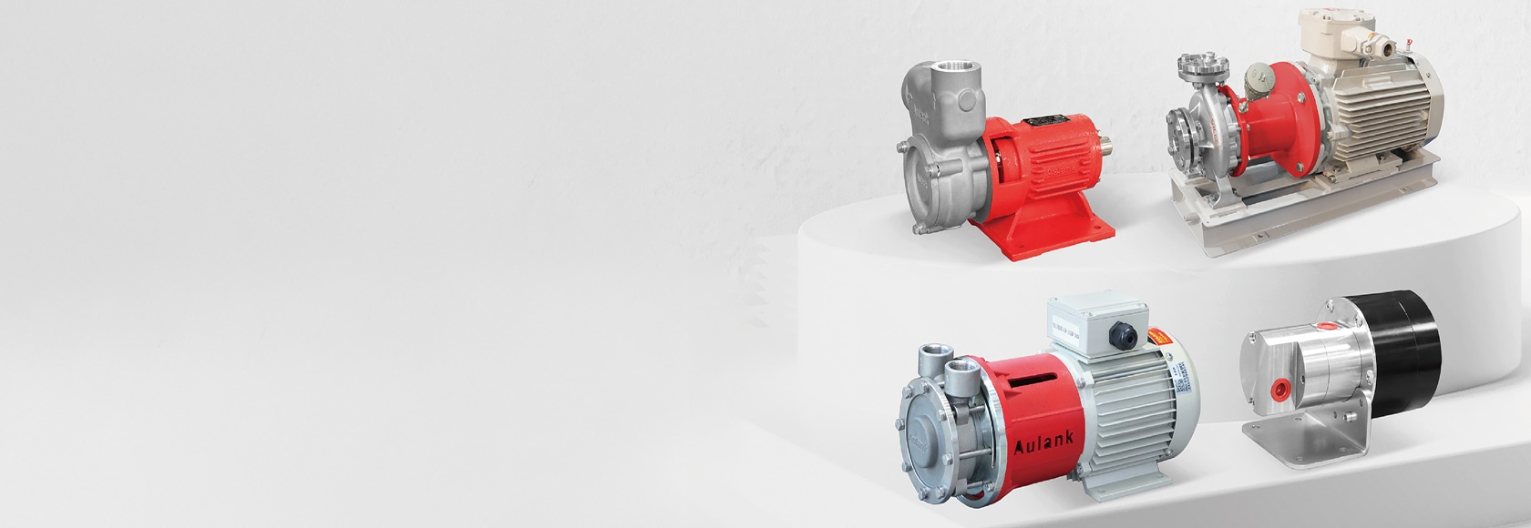 Aulank industrial pump products showing different structures and configurations for customized industrial applications